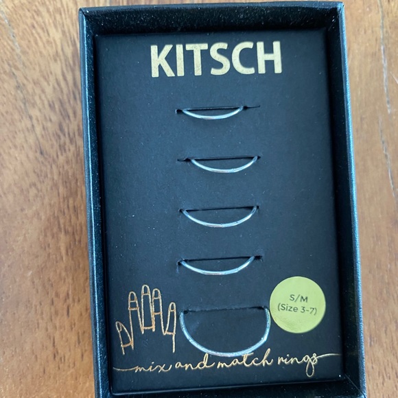 Kitsch Sterling Silver Stackable Rings NWT - Picture 4 of 6